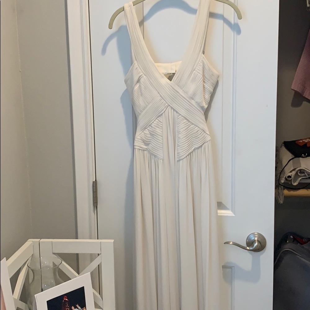BCBG white maxi dress
